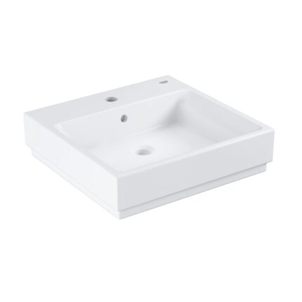 Lavoar Grohe Cube Ceramic 3947800H, pe blat, 500 x 490, PureGuard, alb