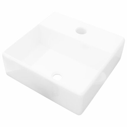 Lavoar ceramic, vidaXL, 38 x 30 x 11,5 cm, Alb
