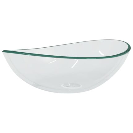 Chiuveta vidaXL, transparent, 54,5x35x15,5 cm, sticla securizata