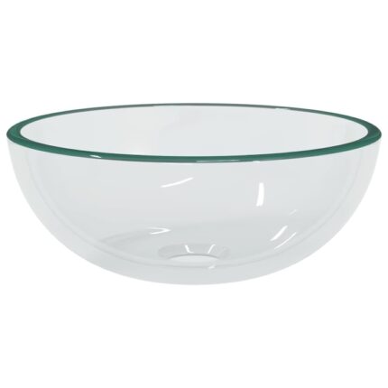 Chiuveta vidaXL, transparent, 30x12 cm, sticla securizata
