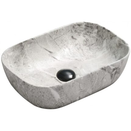 Mexen Rita chiuveta pe blat 45 x 32 cm, Piatra cenusie - 21084598