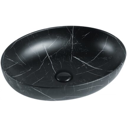 Mexen Orsola chiuveta pe blat 52 x 39 cm, Piatra neagra - 21365271