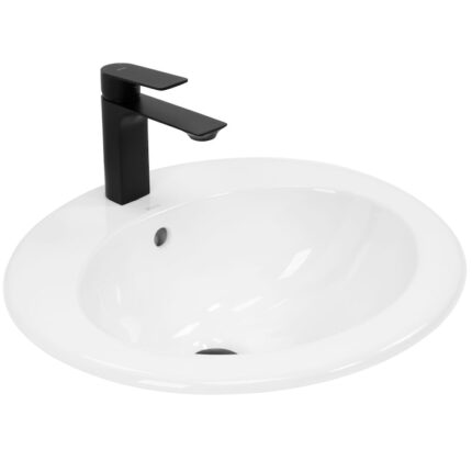 Lavoar suspendabil Rea Dalia Alb Lucios, Ceramica sanitara, 50x45x19 cm