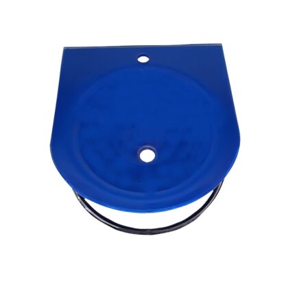 Lavoar sticla, cu suport din inox, albastru, 510 x410 cm