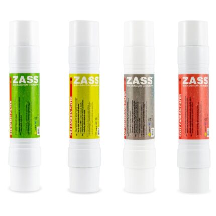 Set filtre apa Zass WFRS 01 (4 filtre) schimb complet la 12 luni, pentru modelul de dozator ZWD 05 WF, ZWD 06 WF, ZWD 07 WF si ZWD 08 WF