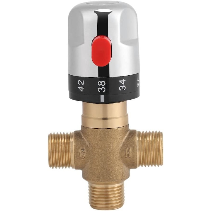 Vana termostatica de amestec, Alama, 15 mm, G1/2, Multicolor