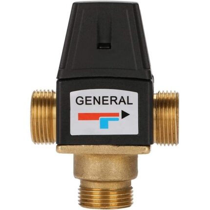 Supapa de amestec termostatica, Alama, Cu 3 cai, Auriu/Negru