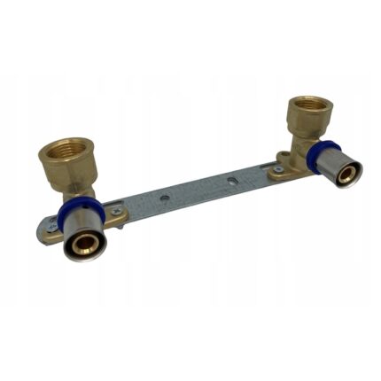 Cot conector dublu pres, Pipelife, 16X1/2 X 150 mm