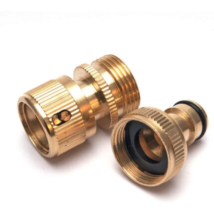 Racord pentru furtun, Alama, 3/4, Auriu