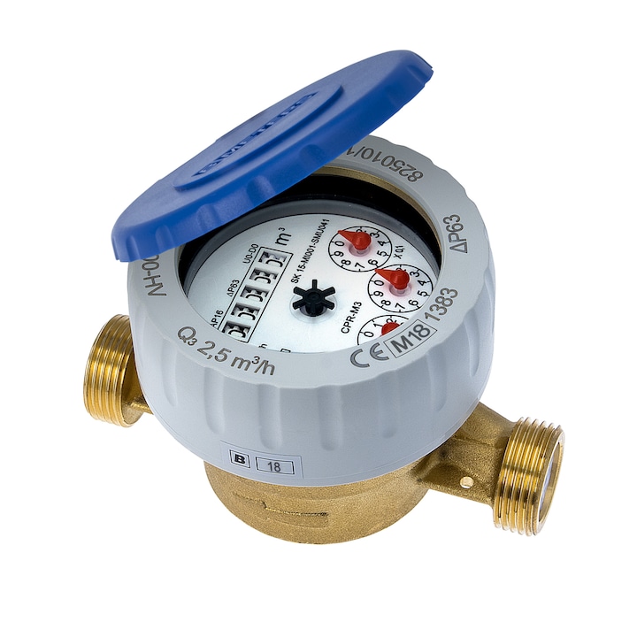 Apometru, contor de apa, B METERS, CPR-M3-I, Dn15-1/2”, apa rece, R 160 (Clasa C)