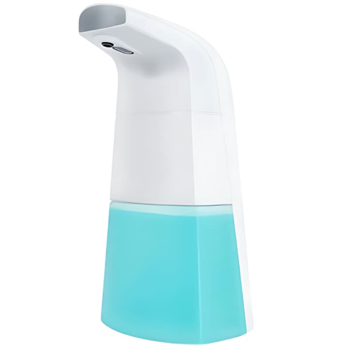 Dispenser automat de sapun, S DEPOT®, tip spuma, cu senzor, capacitate 300ml, Alb