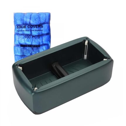 Set Dispenser automat protectie incaltaminte Trend Dark Green cu 100 de rezerve