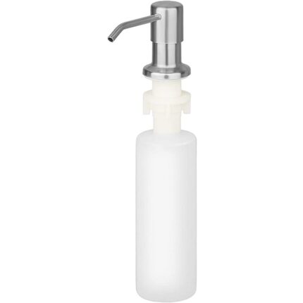 Dispenser incorporabil pentru detergent de vase, Inox, Argintiu