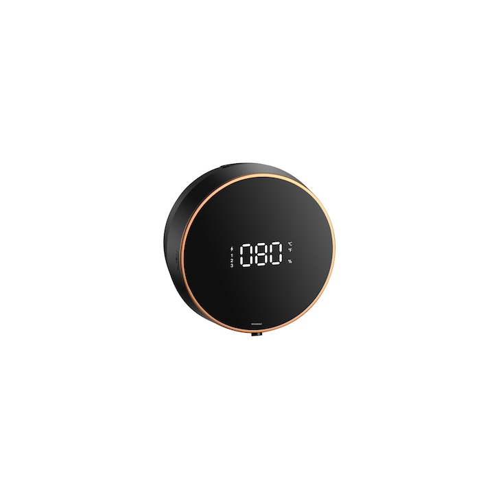 Dispenser Automat Pentru Sapun Lichid, Afisaj Inteligent Al Temperaturii Interioare, 3 Nivele De Distribuire A Sapunului, Capacitate Rezervor 300ml, Instalare Simpla, Culoare Negru, Design Modern Si Atractiv, Calitate Premium