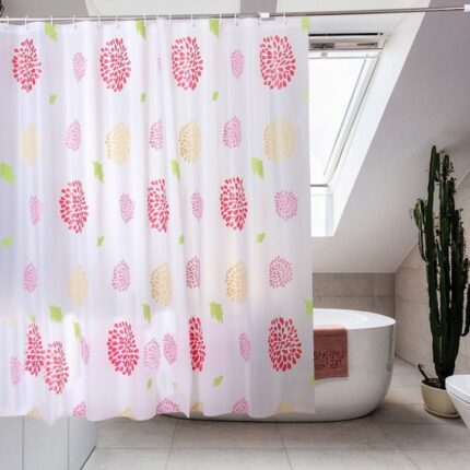 Perdea dus Ermetiq Sunflowers ER-SCE010, 180x200 mm, PEVA impermeabil
