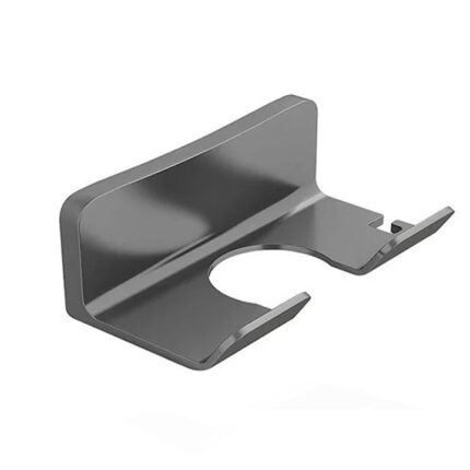 Suport de perete pentru uscator de par, organizator cu compartimente, gri, 10kg