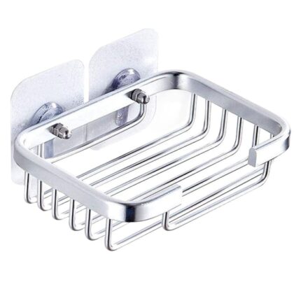Suport pentru sapun, Aluminiu, 13x9 cm, Argintiu
