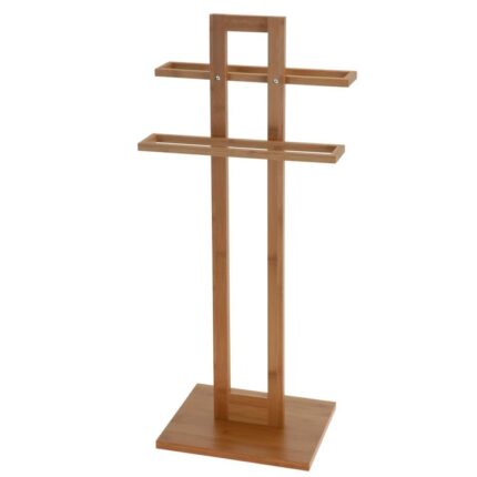 Suport pentru prosoape, Bambus, 85 cm, Maro