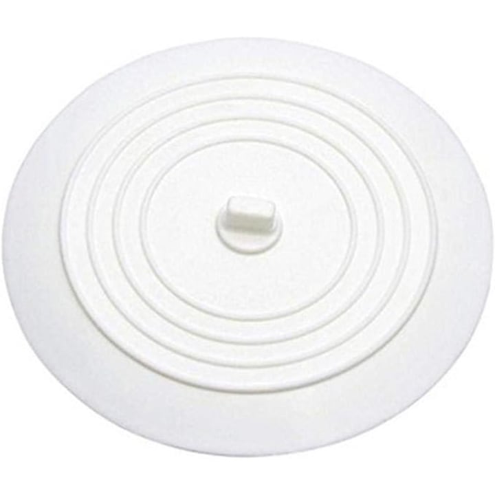 Dop din cauciuc pentru scurgere baie, cada, chiuveta, 15 cm, Alb -Enz Shop