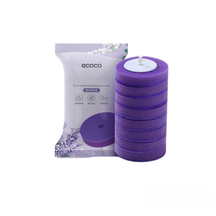 Set 8 buc rezerve pentru perie de WC de unica folosinta Mov