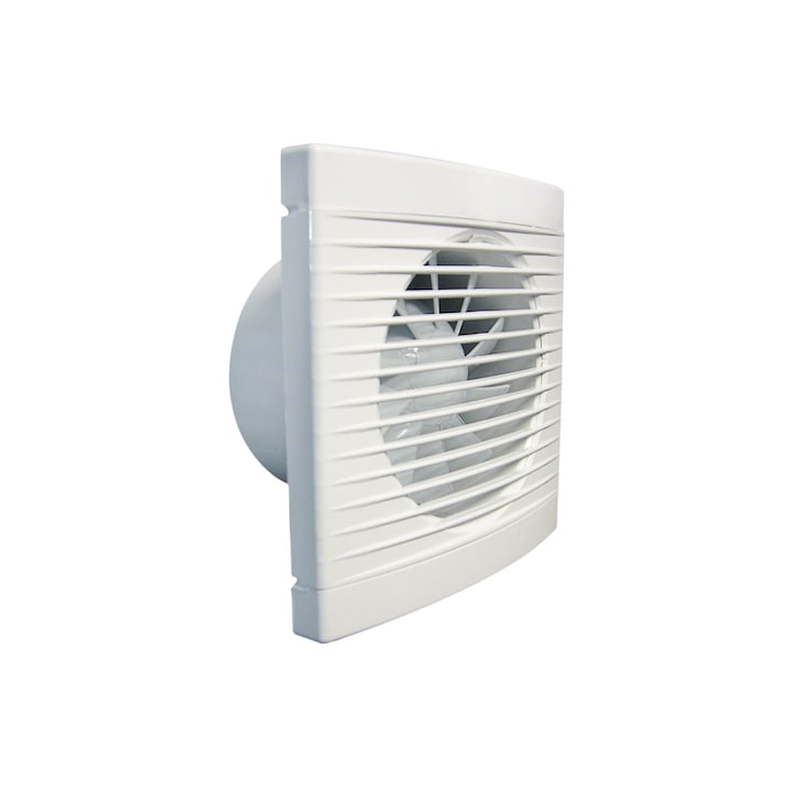 Ventilator, DOSPEL, PVC, PLAY CLASSIC, F125, Timer, Senzor de umiditate, Alb