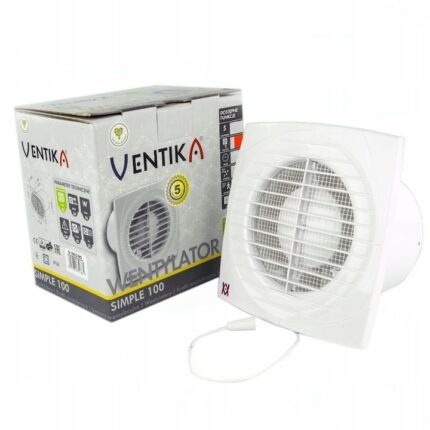 Ventilator, Ventika, 100mm, Alb