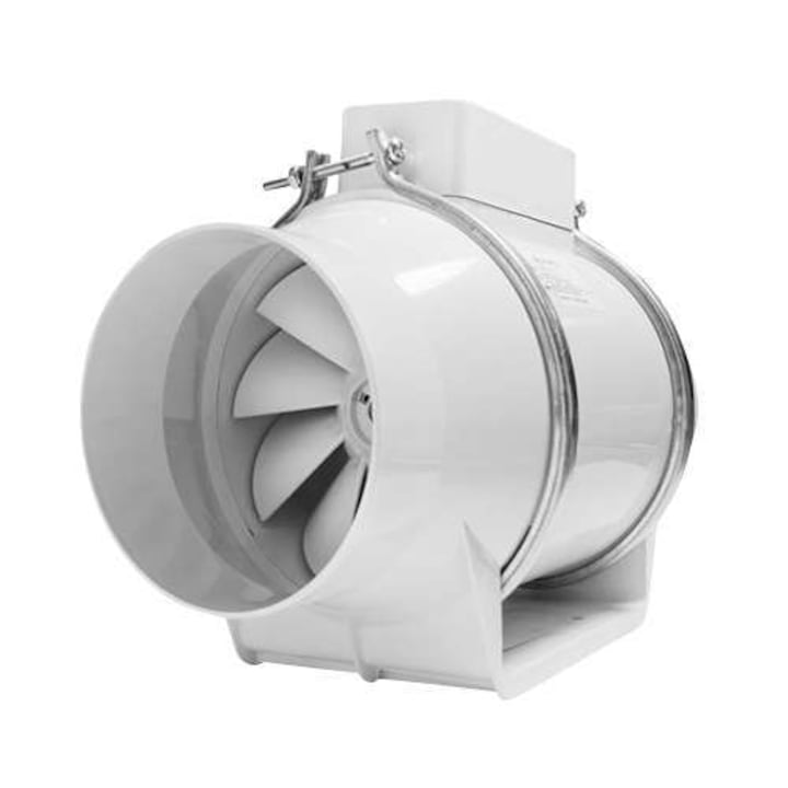 Ventilator, DOSPEL TURBO, Metal, F100, axial, cu doua viteze, Alb