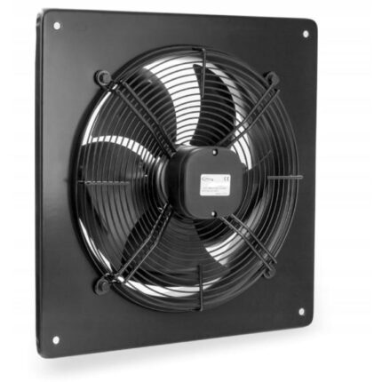 Ventilator industrial de perete, Otel, 2650 rpm, 80W, Negru