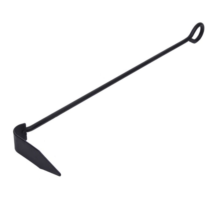 Vatrai pentru soba/semineu, Metal, Negru, 53.5 cm