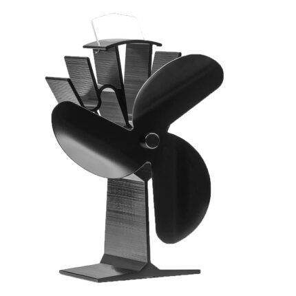 Ventilator pentru soba cu lemne, Daladen, Aluminiu, 16x12x23cm, Negru