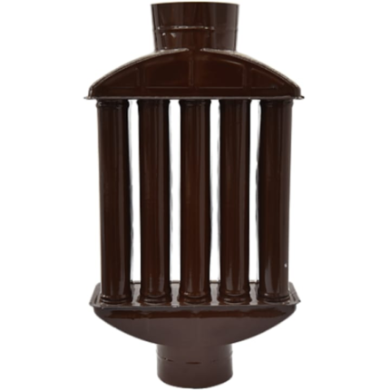 Recuperator caldura emailat, maro, Diametru 120 mm