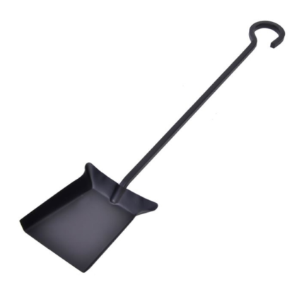 Faras pentru soba/semineu, Metal, Negru, 51 cm