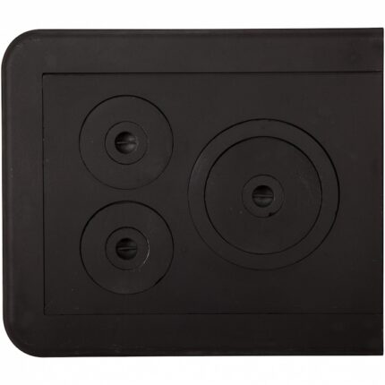 Plita din Fonta pentru Sobe 610x530 mm cu Rama si 3 ochiuri, EvoTools
