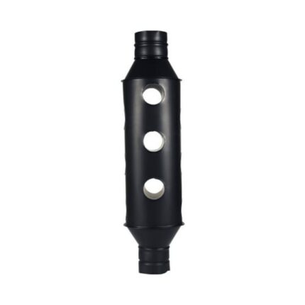 Burlan recuperator cu gauri Ø110 mm, negru
