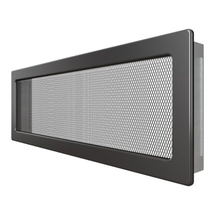 Grila ventilatie - convectie semineu 17x49cm Grafit