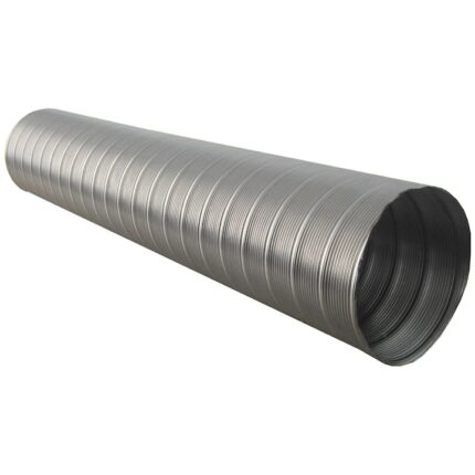 Tub flexibil din inox, simplu perete, grosime 0.1 mm, diametru 120 mm, L 2 m, argintiu