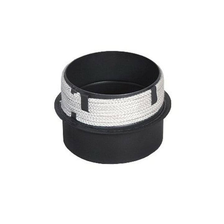 Racord cos fum 90/45 grade, 200/200 cu etansare