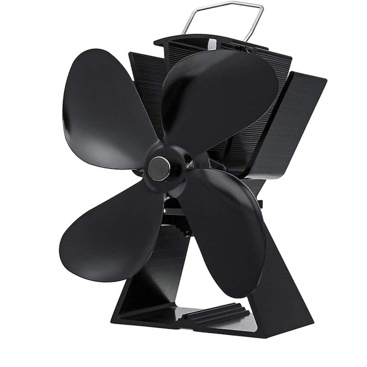 Ventilator pentru sobe, Mmgoqqt, 19 x 18 x 10cm, Negru