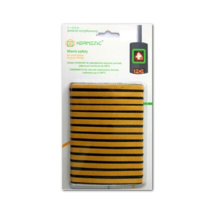 Banda etansare geam, usa de semineu sau soba, HERMETIC, Lungime 2.5 m, Latime 10x2 mm, Temperatura 500°C