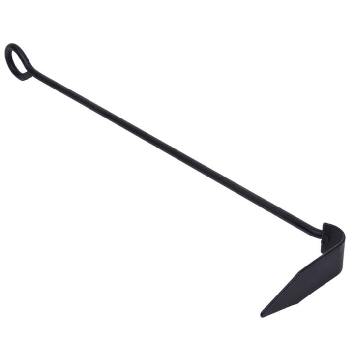 Vatrai metalic pentru semineu, Herum®, Negru, 54 cm