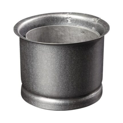 Protectie dubla pentru perete Bertrams Ø120 mm, aluminizat la cald