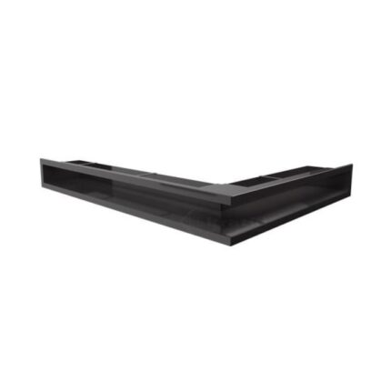 Grila semineu Luft 9 x 40 X 80 culoare negru, lateral stanga