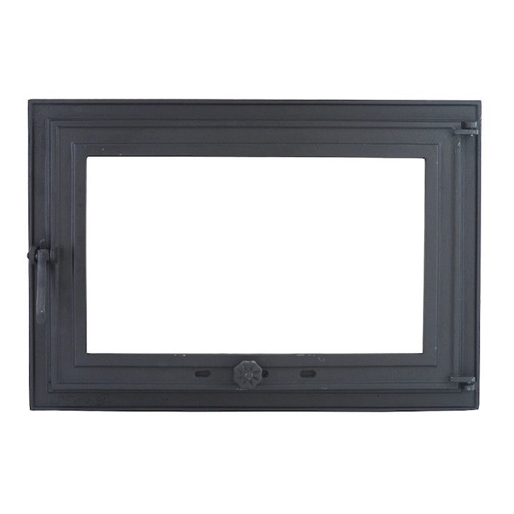 Usa semineu cu sticla, fonta, 640x440 mm, model Stil 62, Fontana Viva