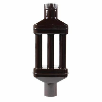 Burlan recuperator din tabla otelita, D 120 mm, L 80 cm, maro