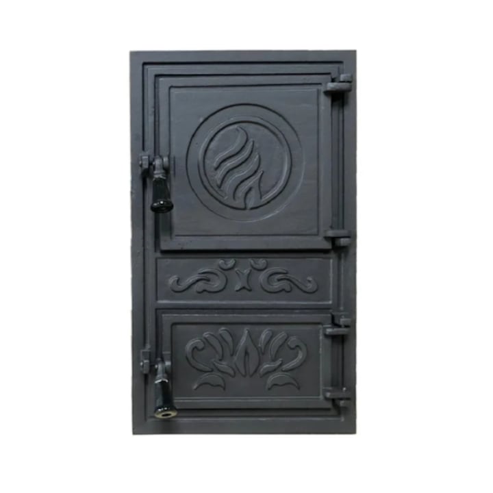 Usa din fonta INTIM cu cenusar, fara sticla 550 x 350 mm
