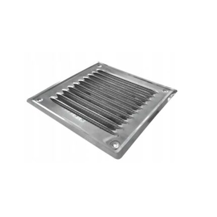 Grila de ventilatie cos airRoxy, Inox, 14x14cm, Argintiu