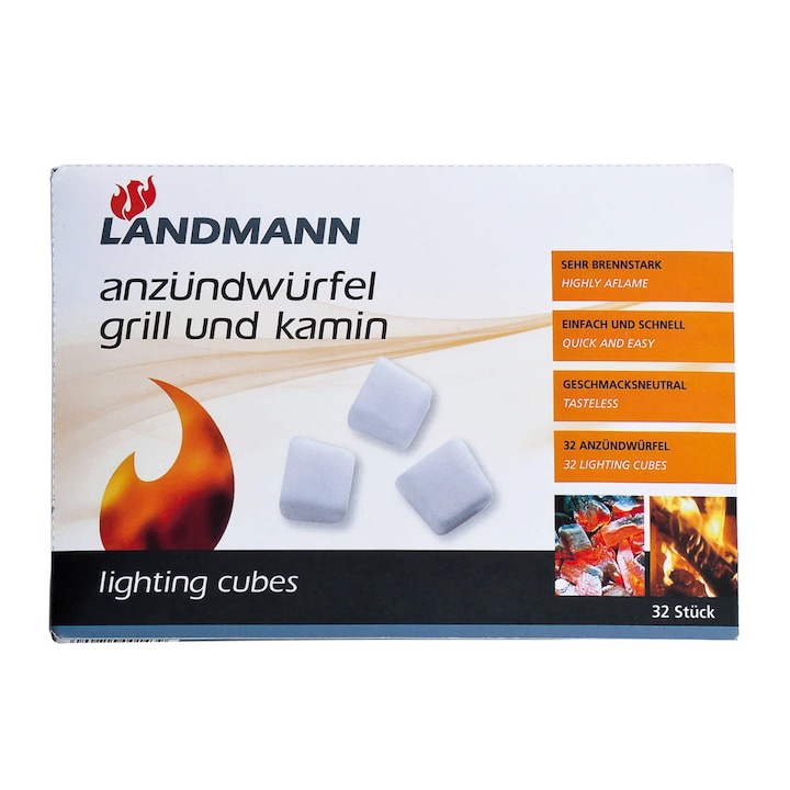 Cuburi pentru aprins focul Landmann, 32 buc