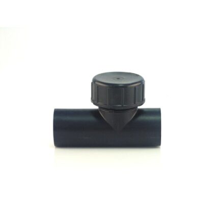 Piesa de curatare, Valsir, cu capac PEID, 90 grade, diametru 90