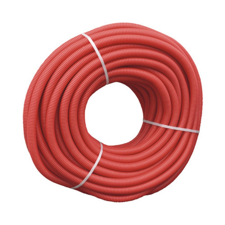 Tub Flexibil Valrom, D25, PEX 16, 50 m, Rosu
