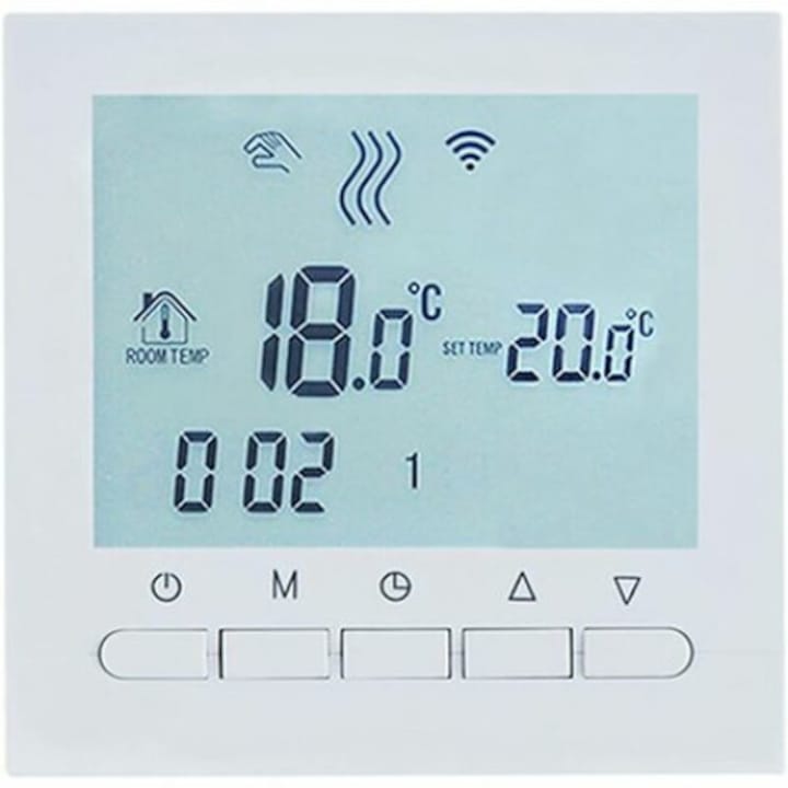 Termostat LCD, JeiibrZui, Alb